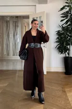 Şal Yaka Uzun Kadın Hırka