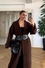 Şal Yaka Uzun Kadın Hırka