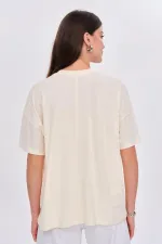 Bisiklet Yaka Love Baskılı Kadın Tişört