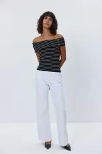 Madonna Yaka Triko Bluz