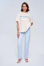 Oversize Baskılı Kadın Tişört