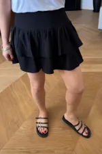 Volanlı Mini Şort Etek