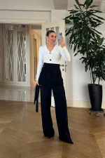 Kuşak Detaylı Pileli Kadın Pantolon