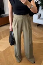 Yüksek Bel Palazzo Kadın Pantolon