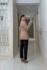 Veste blazer moulante pour femme