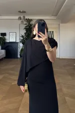 One-Sleeve Cutout Long Dress One-Sleeve Cutout Long Dress