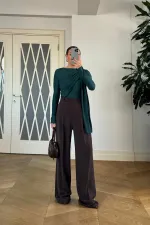 Şal Detaylı Uzun Kollu Bluz