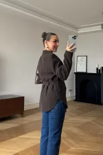 Kemerli Blazer Kadın Ceket