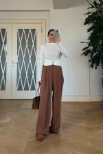 Kayık Yaka Uzun Kollu Bluz