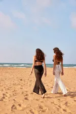 Ajurlu Triko Kadın Pantolon