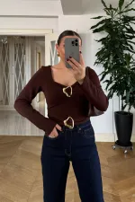 Tokalı Uzun Kollu Bluz