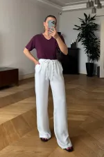 Beli Lastikli Rahat Kesim Kadın Pantolon