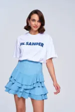 Volanlı Mini Kadın Etek