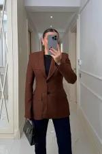 Veste blazer moulante pour femme