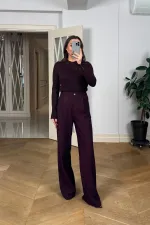 Kruvaze Çizgili Blazer Ceket Pantolon Kadın Takım Kruvaze Çizgili Blazer Ceket Pantolon Kadın Takım