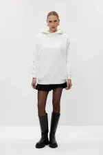 Basic Kapüşonlu Kadın Sweatshirt