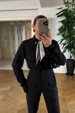 Polo Yaka Triko Kadın Kazak