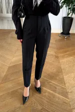 Yüksek Bel Pensli Kadın Pantolon