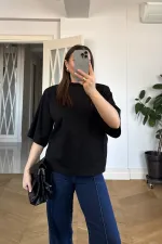 Sırt Detaylı Vatkalı Kadın Tişört