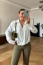 Düğüm Detaylı Kadın Gömlek