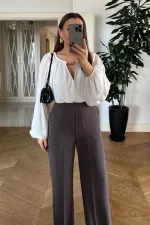 Women's Pants with Elastic Waistband