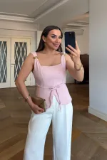 Kare Yaka Askılı Büstiyer