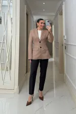 Veste blazer moulante pour femme