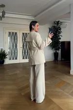 Women's Blazer Jacket and Pants Suit with Cape Detail Women's Blazer Jacket and Pants Suit with Cape Detail
