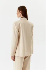 Tek Düğmeli Blazer Kadın Ceket