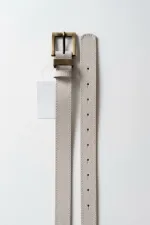 Ceinture femme en similicuir à boucle carrée