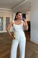 Kare Yaka Askılı Büstiyer