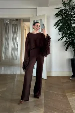 Beli Lastikli Triko Kadın Pantolon