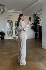 Modal Blend Jacket and Pants Women's Suit Modal Blend Jacket and Pants Women's Suit