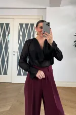 Degaje Yaka Kol Detaylı Bluz