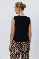 Bağlamalı Triko Kadın Yelek