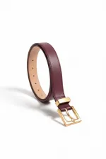 Suni Deri Metal Tokalı Kadın Kemer