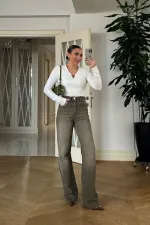 Yüksek Bel Straıght Denim Kadın Pantolon