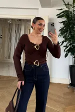 Tokalı Uzun Kollu Bluz