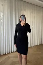 Wrap Neck Mini Dress