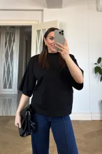 Sırt Detaylı Vatkalı Kadın Tişört