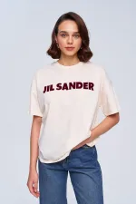 Oversize Baskılı Kadın Tişört