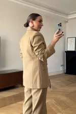 Kruvaze Blazer Kadın Ceket