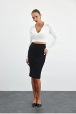 Midi Boy Fitilli Kalem Etek