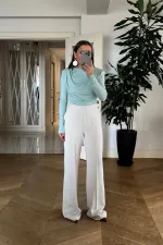 Bel Lastikli Kadın Pantolon