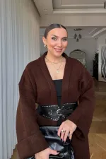 Şal Yaka Uzun Kadın Hırka