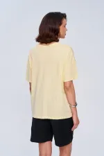 Oversize Baskılı Kadın Tişört