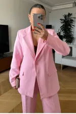 Tek Düğmeli Kadın Ceket