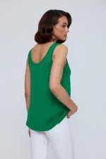 Débardeur basique à col en U pour femme