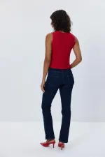 Bağlamalı Triko Kadın Yelek