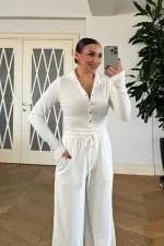 Beli Lastikli Kadın Pantolon